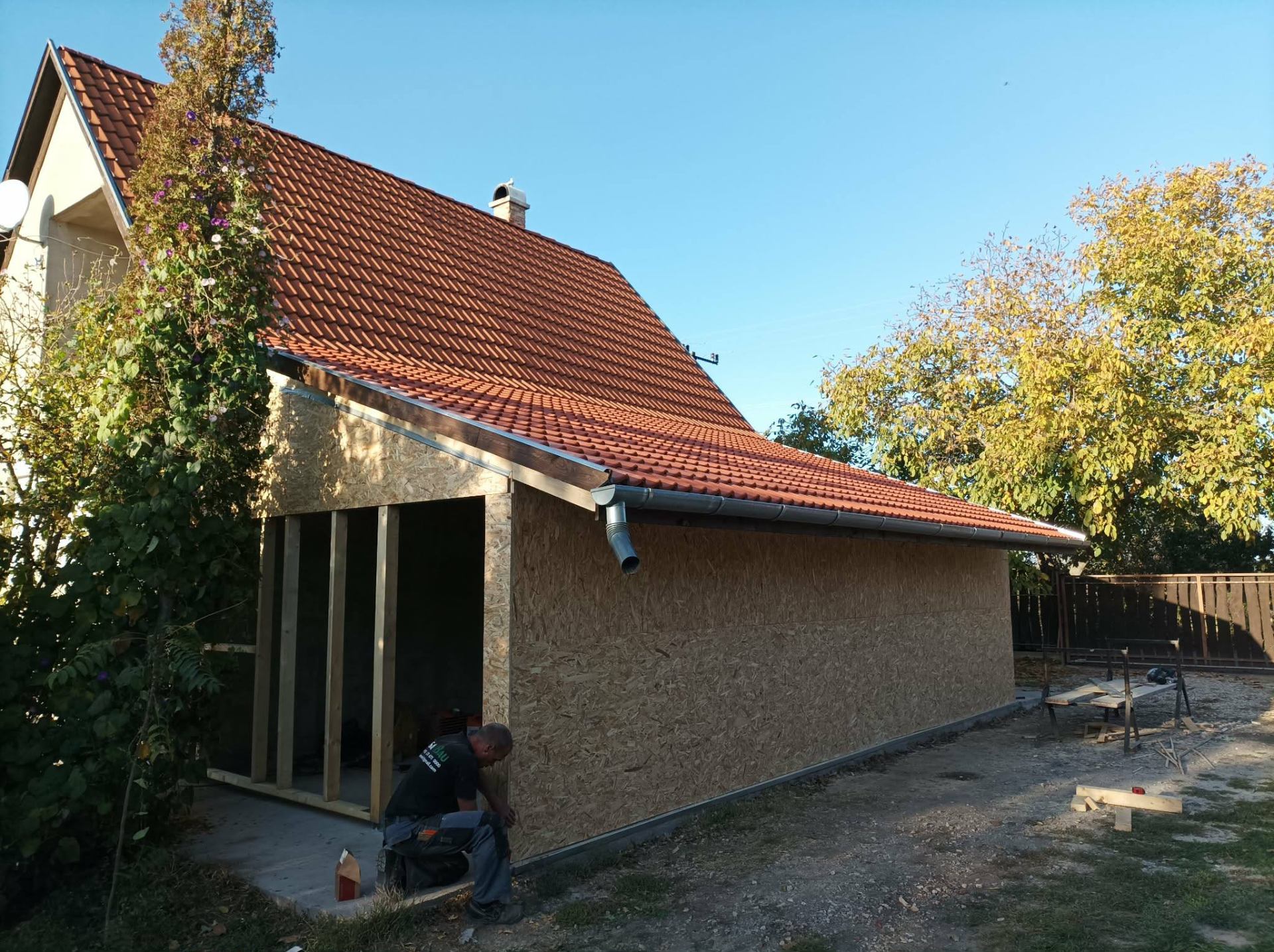 Terasztető faszerkezettel